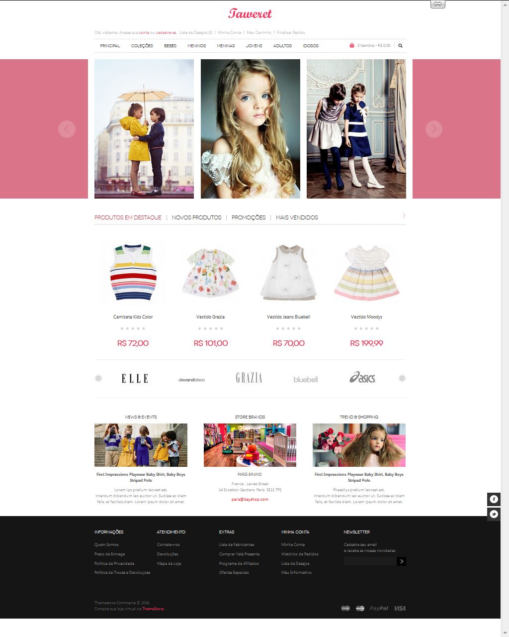 Loja Virtual Opencart Taweret