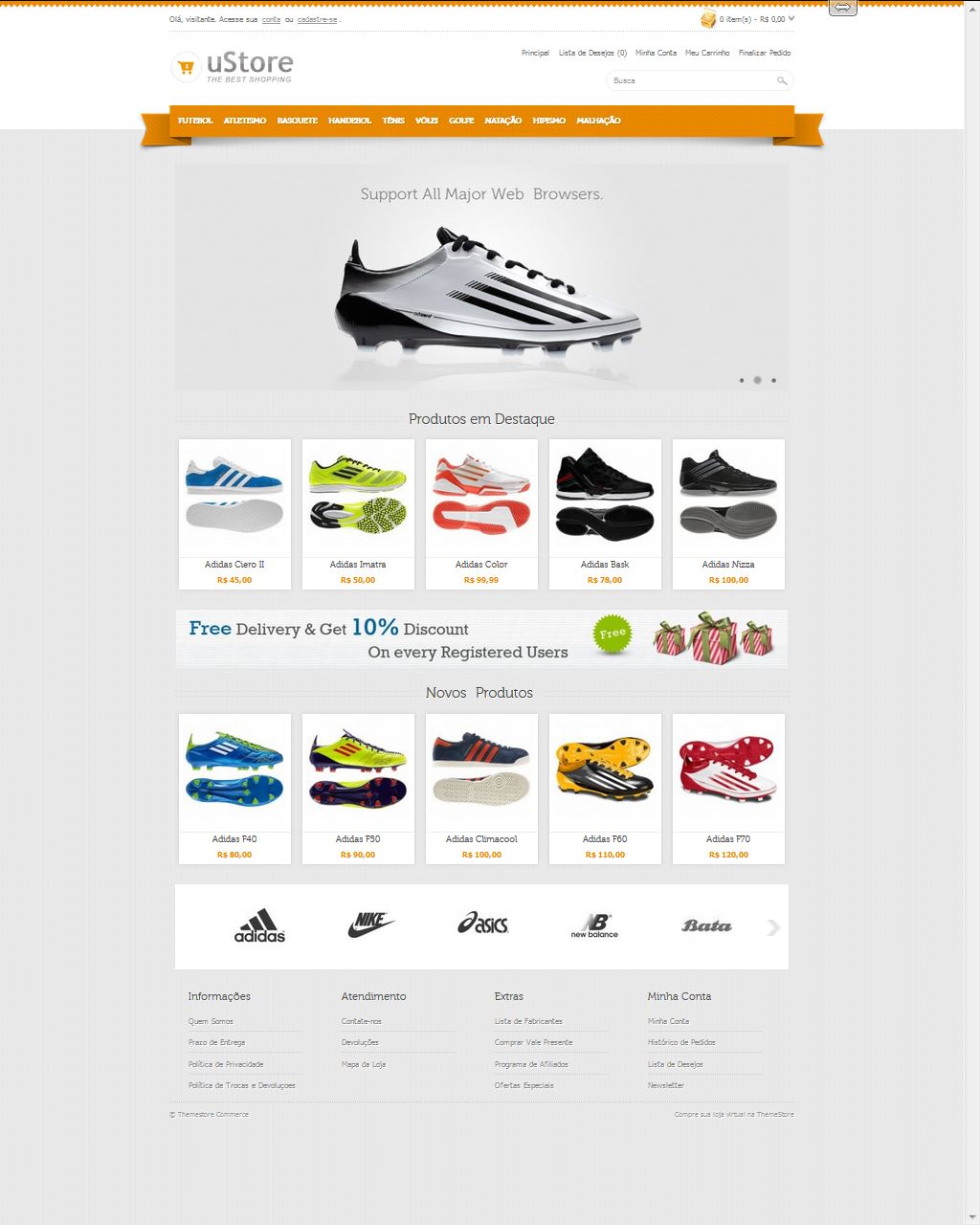 Loja Virtual Opencart Ustore